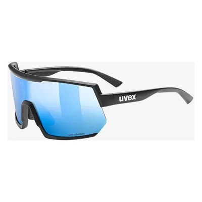 Uvex Sportstyle P Kerékpáros Szemüveg - black matt/mirror blue