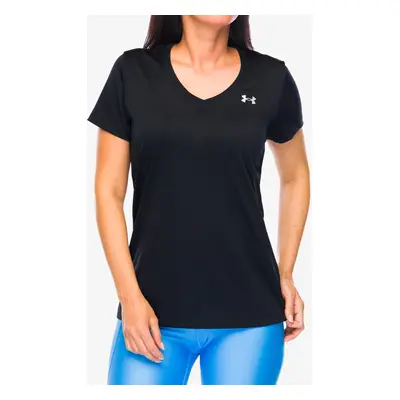 Under Armour UA Tech V-Neck Női Póló - black/metallic silver