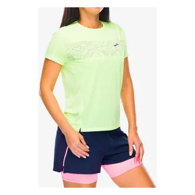 Brooks Sprint Free Short Sleeve 2.0 Női futópólók - lime/elevate