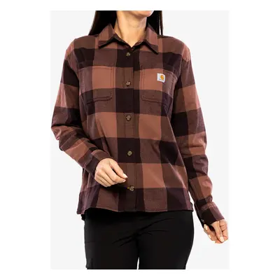 Carhartt Midweight Flannel L/S Plaid Shirt Női Ing - blackberry