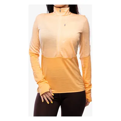 Icebreaker Merino Realfleece Descender LS Half Zip Női felső - sunstone/feldspar/cb