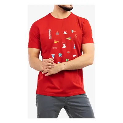 Helly Hansen Shoreline T-Shirt 2.0 Férfi Pamut Póló - red