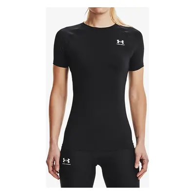 Under Armour HeatGear Authentics Compression SS Női edzőpóló - black/white