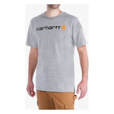 Carhartt Core Logo T-Shirt S/S Pamutpóló - heather grey