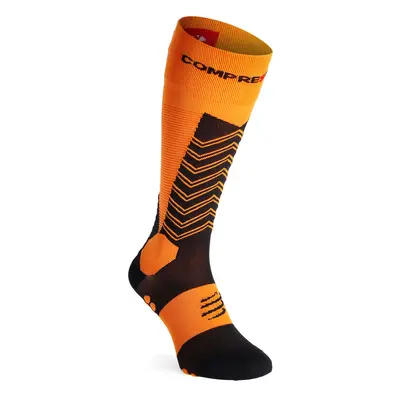 Compressport Ski Mountaineering Full Socks Túrasízokni - autumn glory/black