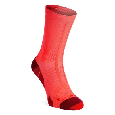 X-Socks Trail Run Discover Crew Futózokni - fluo red/namib red