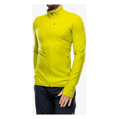 Icebreaker Descender L/S Zip Férfi pulóver - bio lime/loden