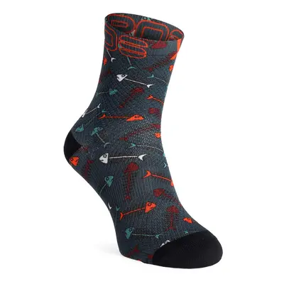 Karpos Green Fire Socks Kerékpáros zokni - outer space scarlet ibis larks