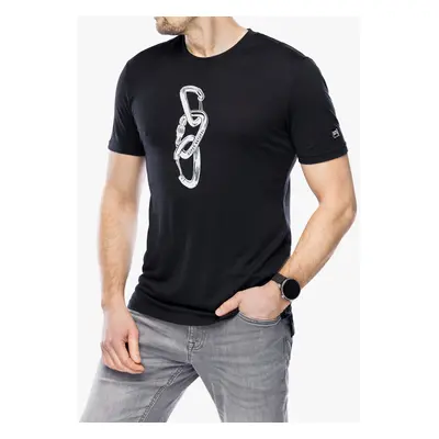 Super.natural Carabineri Tee Merinó póló - jet black/vapor grey