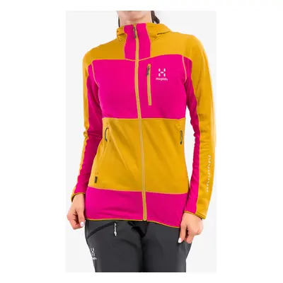 Haglofs L.I.M Mid Fast Hood Női Kapucnis Felső - autumn leaves/ultra pink