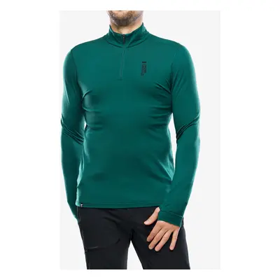 Mons Royale Cascade 1/4 Zip Termoaktív felső - evergreen