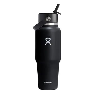 Hydro Flask oz Wide Flex Straw Travel Bottle (946 ml) Hőtartó kulacs - black