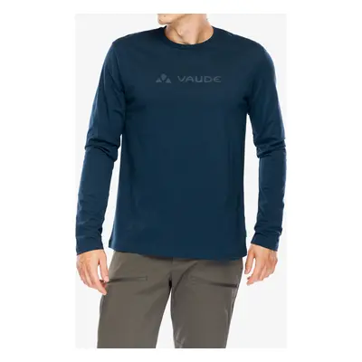 Vaude Logo LS T-Shirt Hosszúujjú - dark sea