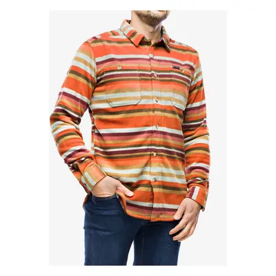 Columbia Flare Gun Fleece Over Shirt Férfi ing - warp red surfcrest stripe