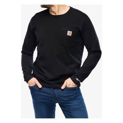 Carhartt Force Flex Pocket T-Shirt L/S Hosszú ujjú póló - black