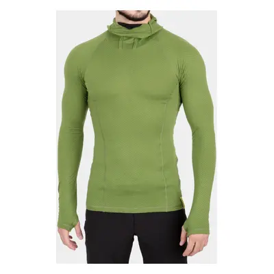 Sensor Merino DF Tee L/S Hooded Termoaktív Felső - safari