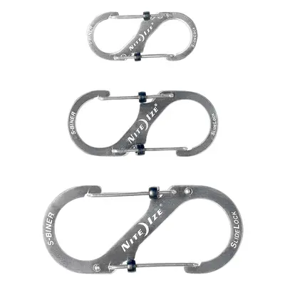 Nite Ize S-Biner SlideLock Set 2, 3, Kulcstartó Karabiner - steel