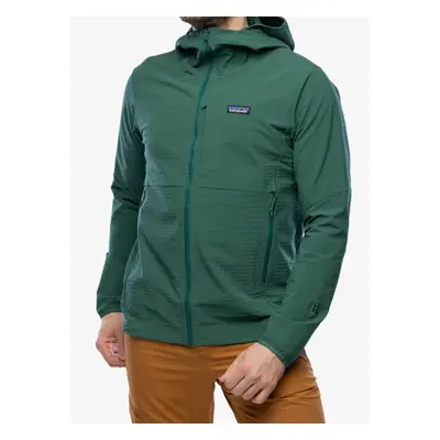 Patagonia R1 TechFace Hoody Softshell kabát - conifer green