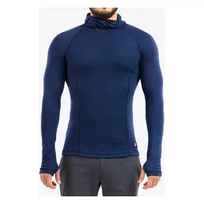 Sensor Merino DF Tee L/S Hooded Termoaktív Felső - deep blue