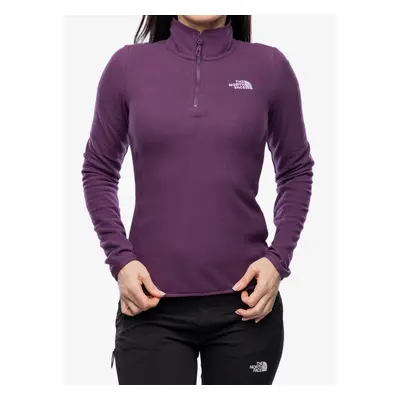 The North Face Glacier 1/4 Zip Női cipzáras felső - black currant