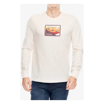 Smartwool Gondola Ride Graphic Long Sleeve Tee Férfi pulóver - almond