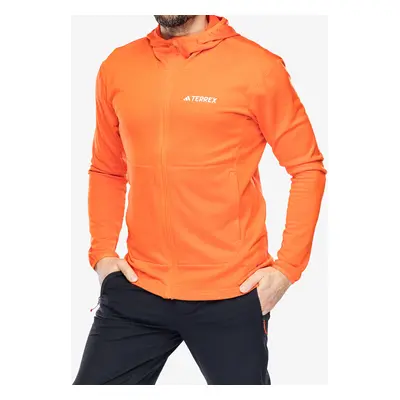 adidas TERREX Xperior Light Fleece Hooded Jacket Férfi pulóver - semi impact orange