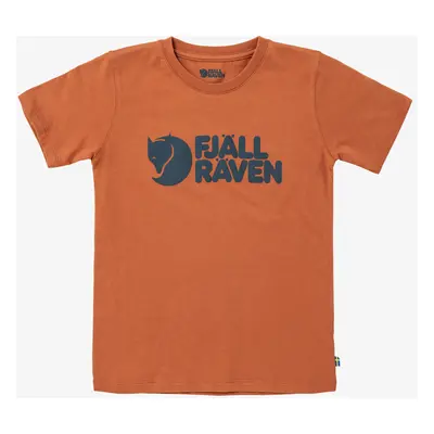 Fjallraven Kids Logo T-shirt Gyerekpóló - terracotta brown