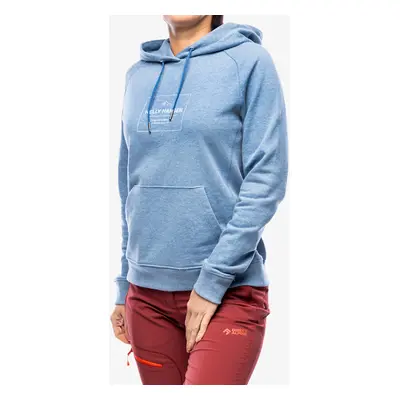 Helly Hansen F2F Organic Cotton Hoodie Női Felső - azurite melange