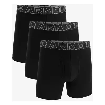 Under Armour Performance Cotton in 3-Pack Boxerjock Termoaktív boxeralsó - black/black/steel