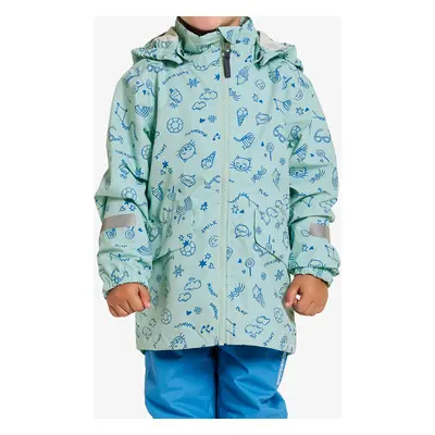 Didriksons Norma Print Jacket Gyerekkabát - doodle pale mint