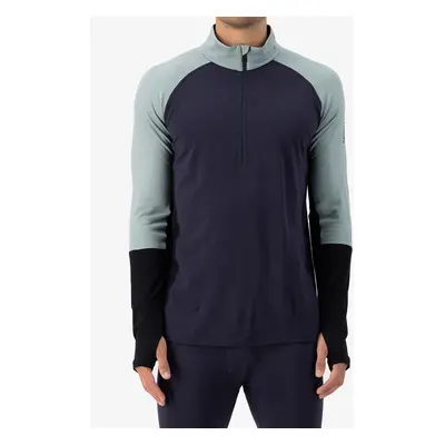 Mons Royale Olympus Half Zip Termoaktív felső - dew/9 iron/black