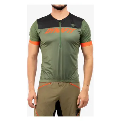 Dynafit Ride Light 1/2 Zip S/S Tee Kerékpáros Póló Férfi - winter moss