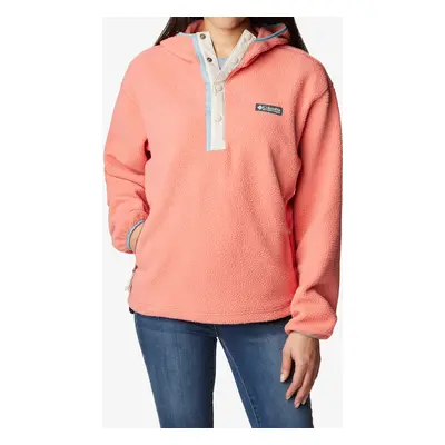 Columbia Helvetia Hoodie Kapucnis női felső - faded peach/dark stone/blue