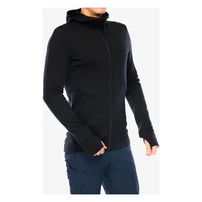 Icebreaker Merino Quantum IV LS Zip Hoodie Kapucnis felső - black