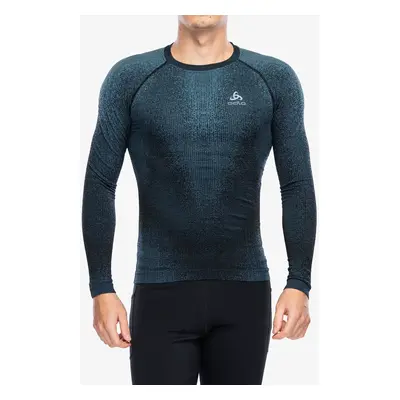 Odlo Performance Warm Blackcomb BL Top Crew Neck LS Termoaktív felső - provincial blue