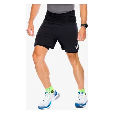 Compressport Trail Racing 2-in-1 Short Rövid futónadrág - black