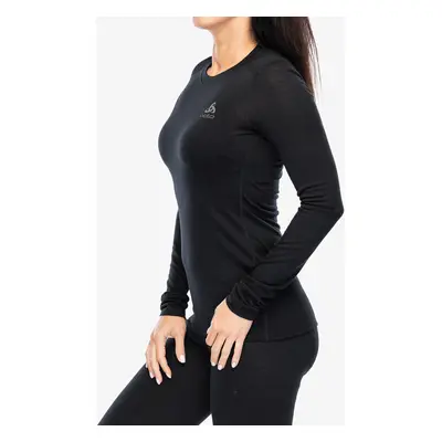 Odlo Merino BL Top Crew Neck LS Termoaktív női felső - black