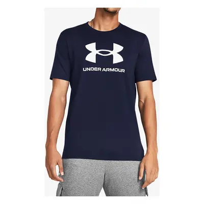 Under Armour UA Logo Short Sleeve Nyomtatott póló - academy/white