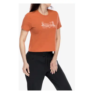 Mammut Massone T-Shirt Cropped Rocks Női póló - brick