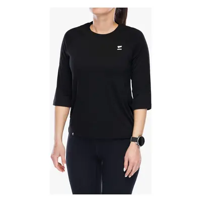 Mons Royale Tarn Merino Shift Raglan 3/4 Női póló - black