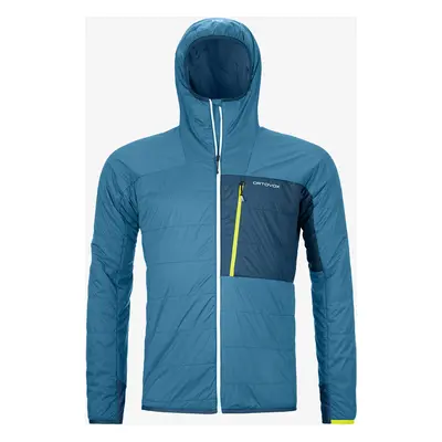 Ortovox Swisswool Piz Duan Jacket Bélelt Kabát - mountain blue