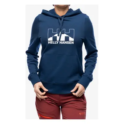 Helly Hansen Nord Graph Pullover Hoodie Női felső - ocean