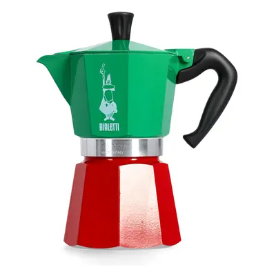 Bialetti Moka Express Italia 3TZ Turista kávéfőző - red/grn