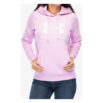 Under Armour Rival Fleece Big Logo Hoody Női felső - stellar pink/white