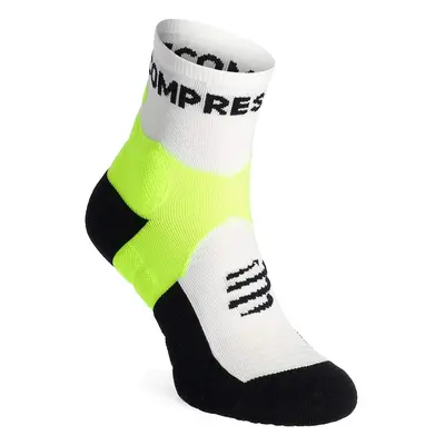 Compressport Ultra Trail Socks v2.0 Low Futózokni - white/safe yellow