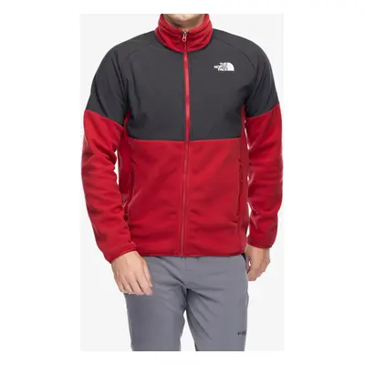 The North Face Glacier Heavyweight Full Zip Jacket Cipzáras felső - garnet red/asphalt grey