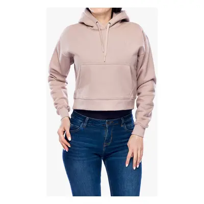 Black Diamond Crop Pullover Hoody Női kapucnis felső - pale mauve