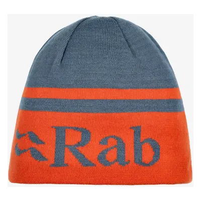 Rab Logo Band Beanie Sapka - orion blue/red grapefruit