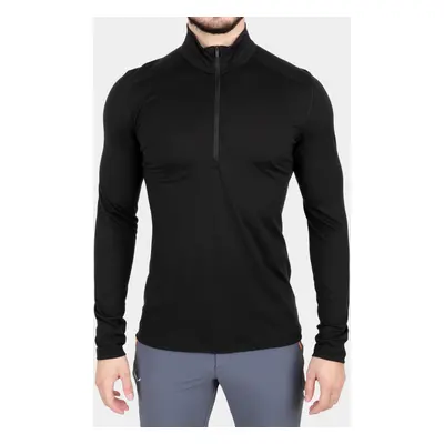 Icebreaker Oasis L/S Half Zip Termoaktív Felső - black