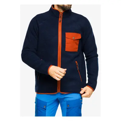 Fjallraven Vardag Pile Fleece Polárdzseki - navy/autumn leaf